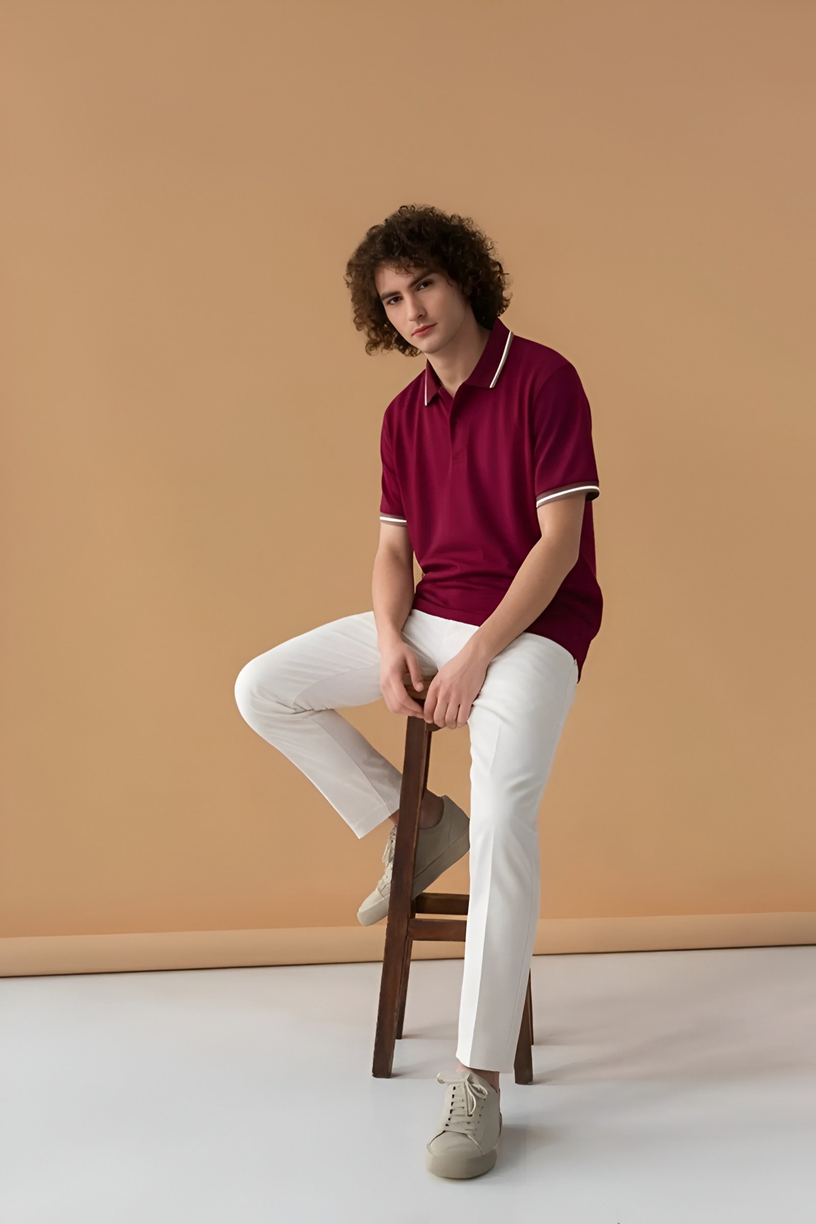 Sharp casual looks for men AI try-on result