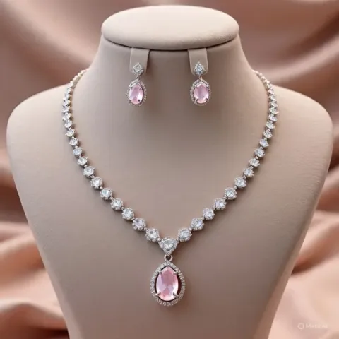Try on Necklace & earrings online with AI
