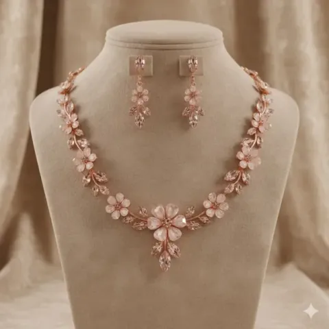Try on Necklace & earrings online with AI